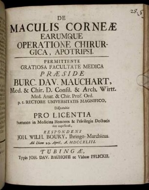 De Maculis Corneae Earumque Operatione Chirurgica, Apotripsi