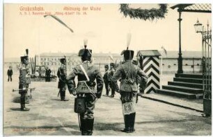 Großenhain. Ablösung der Wache, Husaren-Regiment Nr. 18