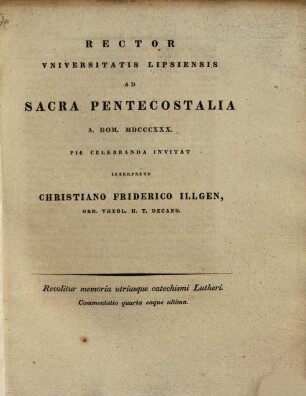 Memoria utriusque catechismi Lutheri : Commentatio ..., 4