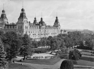 Bad Wildungen, Kurhotel "Fürstenhof" mit Parkanlage