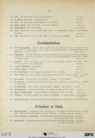 Arbeiten in Holz (Nr. 562-579)