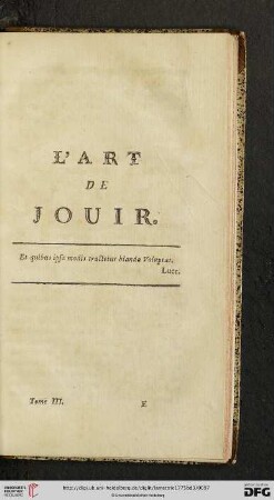 L'Art de Jouir