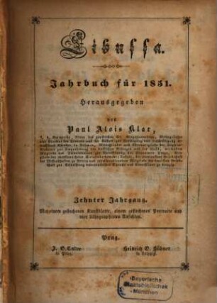 Libussa : Jahrbuch für .... 10. 1851