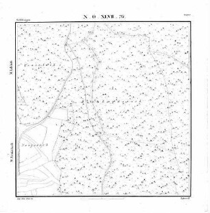 Kartenblatt NO XLVII 70 Stand 1829