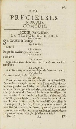 Les Précieuses Ridicules.
