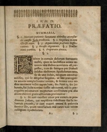 A2r-A3r, Praefatio