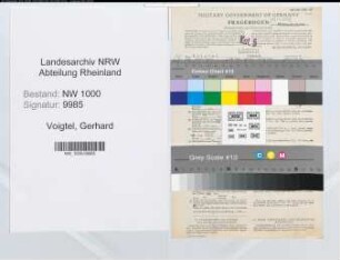 Entnazifizierung Gerhard Voigtel, geb. 28.01.1898 (Verwaltungsgehilfe)