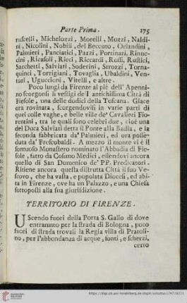 Territorio di Firenze