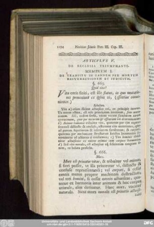 Articulus V. De Ecclesia Triumphante.