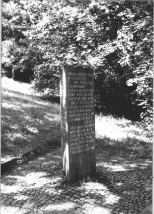 Gedenksteine: Gedenkstein 1