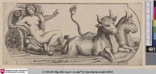 [Europa in einem von zwei Stieren gezogenen Wagen]