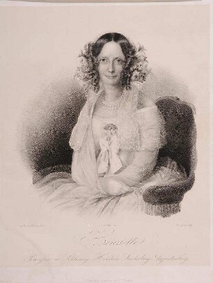 Bildnis von Henriette (1806-1858), Prinzessin von Schleswig-Holstein-Sonderburg-Augustenburg