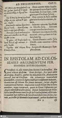 [Epistola Pauli Apostoli Ad Colossenses]