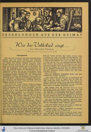 Erzählungen aus der Heimat.