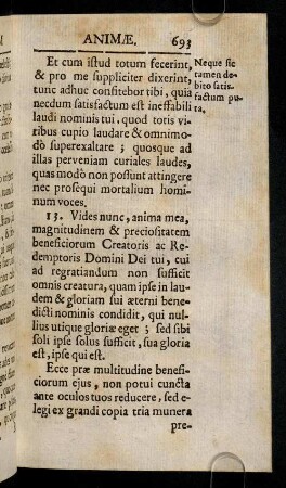 693-694, 13. Vides nunc, anima mea, magnitudinem ...