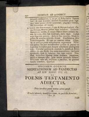 940-944, Ad Lib. XXXIV. Tit. VI. De His, Quae Poenae ...