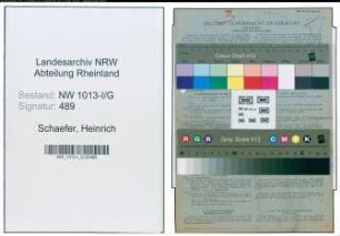 Entnazifizierung Heinrich Schaefer , geb. 07.03.1892 (Mechaniker)
