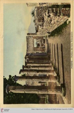 Pompei – Portico del foro Triangolare – Portique du forum triangulaire – Portico of the Triangular Forum – Der Sauleneingang des Forum Trangularum