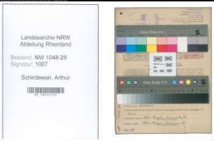 Entnazifizierung Arthur Schirdewan , geb. 15.07.1902 (Beamter)