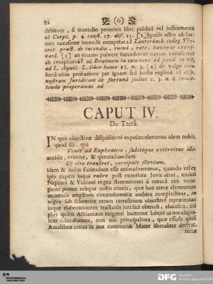 Caput IV. De Terrâ.
