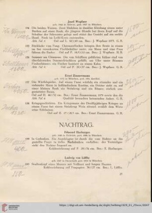 Nachtrag (Nr. 159-162)