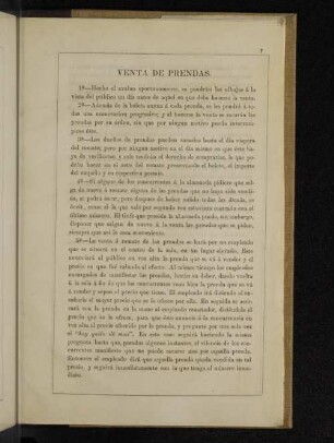 Venta de Prendas.