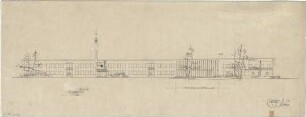 Gsaenger, Gustav; München, Fernpaßstr. 41; Hinterbärenbad- Schule mit Kindertagesstätte - Südseite (Ansicht)