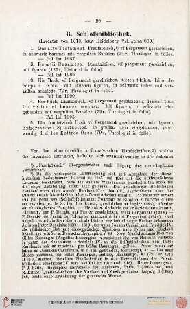 B: Schlossbibliothek