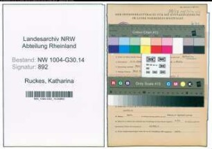 Entnazifizierung Katharina Ruckes , geb. 02.11.1920 ()