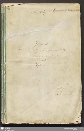 Journal über eine in den Hauptferien 1859 unternommenen Reise nach Böhmen - 18.7284 4.
