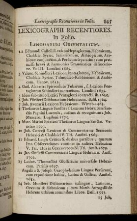 Lexicographi Recentiores.