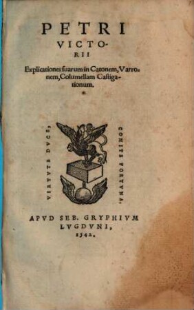 Explicationes suarum in Catonem, Varronem, Columellam Castigationum