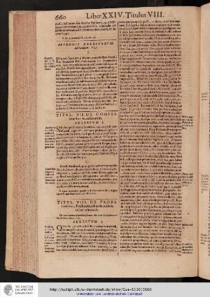 Liber XXIV. Titulus VIII.