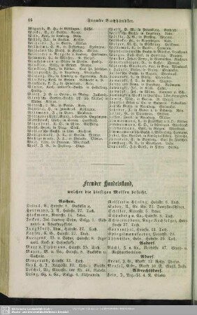 Fremder Handelsstand, welcher die hiesigen Messen besucht