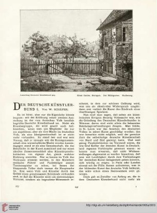 10: Der deutsche Künstlerbund