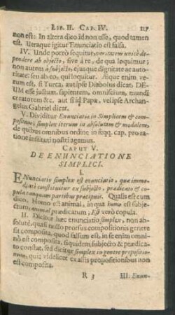 Caput V. De Enunciatione Simplici.
