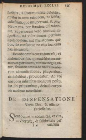 De Dispensatione Verbi Dei, & officio Ecclesiastae