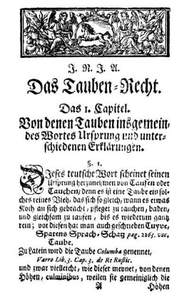 Das Tauben-Recht.