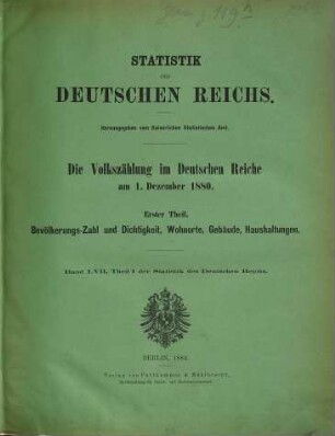 Volkszählung. 57 = 1880