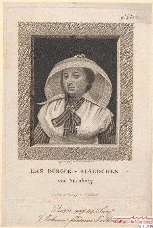 Das Bürgermädchen von Nürnberg (= Johanna Friederica Volkert)