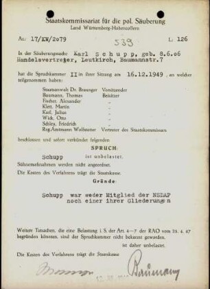 Schupp, Karl