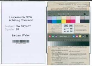 Entnazifizierung Walter Lenzen , geb. 21.09.1900 (Telegrafenbaubeamter)
