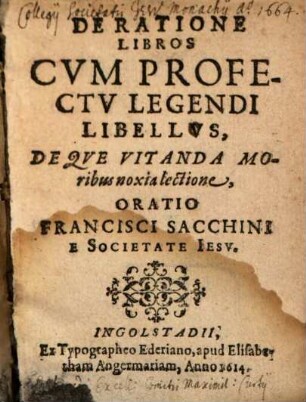 De ratione libros cum profectu legendi libellus