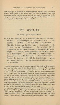 XVII. Suriname