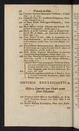28-49, Historia Ecclesiastica