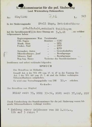 Stoll, Hugo