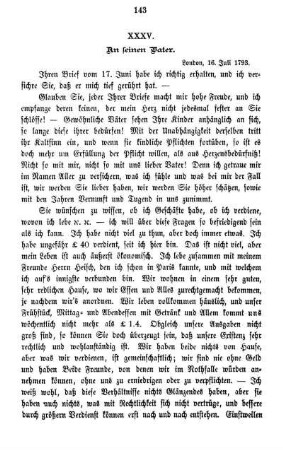 XXXV. An seinen Vater.