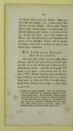 Die siebenzig Jünger