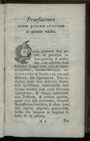 Praefationes trium priorum editionum in epitomen redactae.