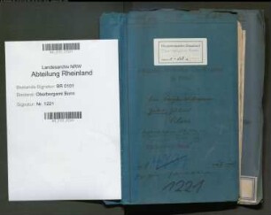 Cloos; Jakob Julius, Bergassessor; Prüfungs- u. Personalakten Band 1